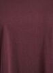 Kort&auml;rmad t-shirt i bomullsblandning, M&ouml;rk Bordeaux, Packshot image number 2