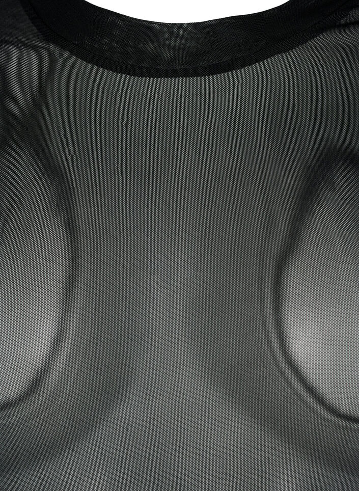 Enfärgad meshblus, Svart, Packshot image number 2