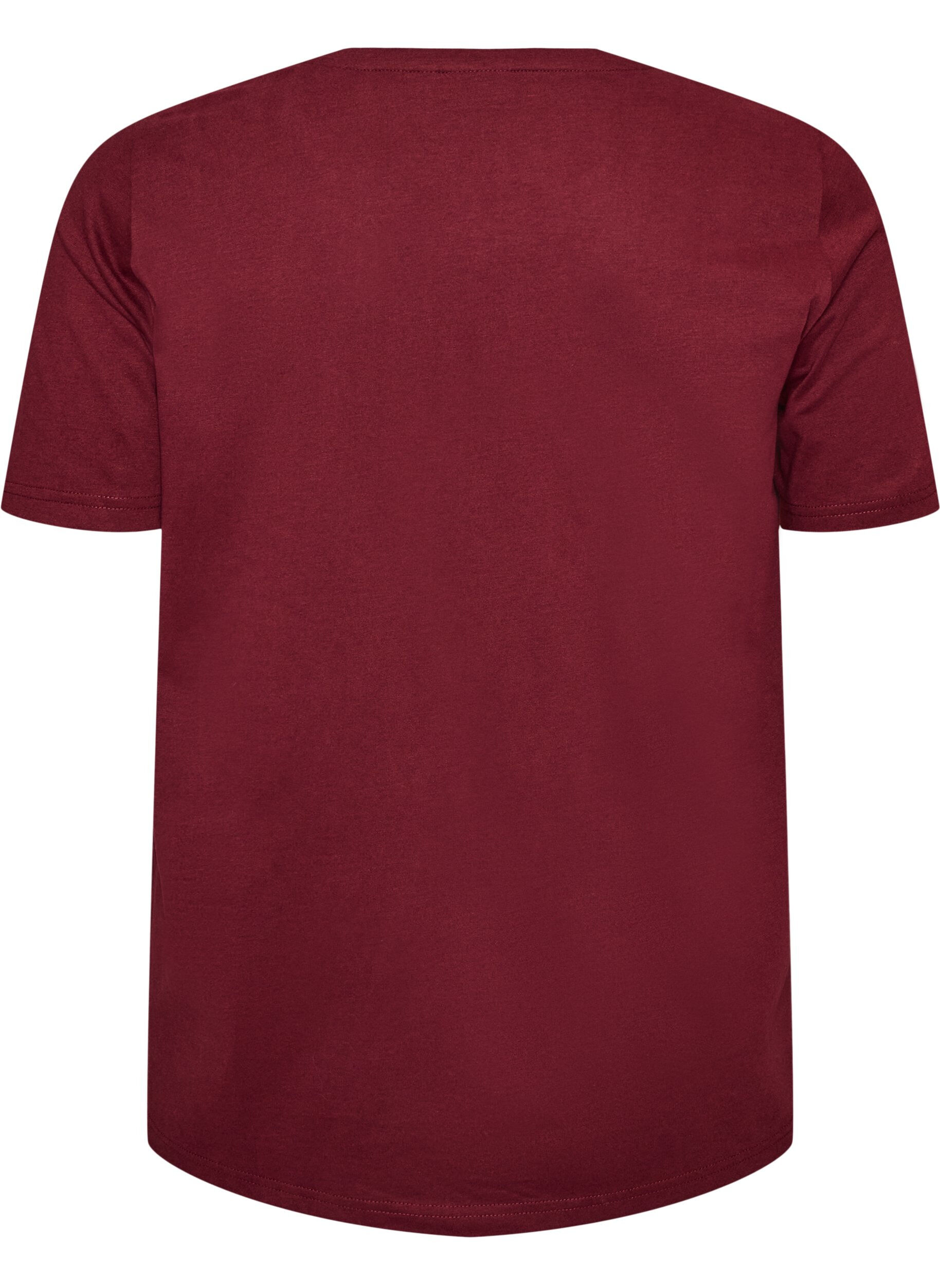 ZizziT-shirt med tryck, R&ouml;d, Packshot image number 1