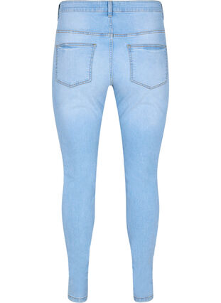 Amy jeans med hög midja och super slim passform, Light blue, Packshot image number 1