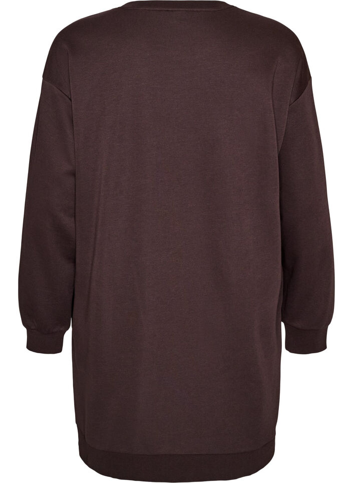 L&ouml;s sweatshirtkl&auml;nning med fickor, Brun, Packshot image number 1