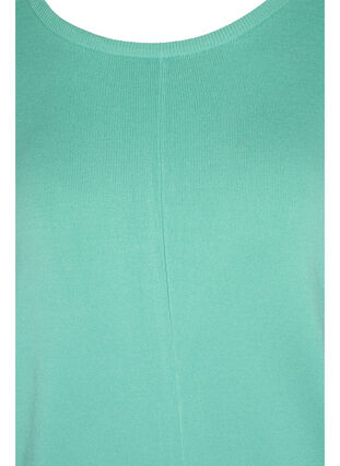 Stickad blus, Dusty Jade Green, Packshot image number 2