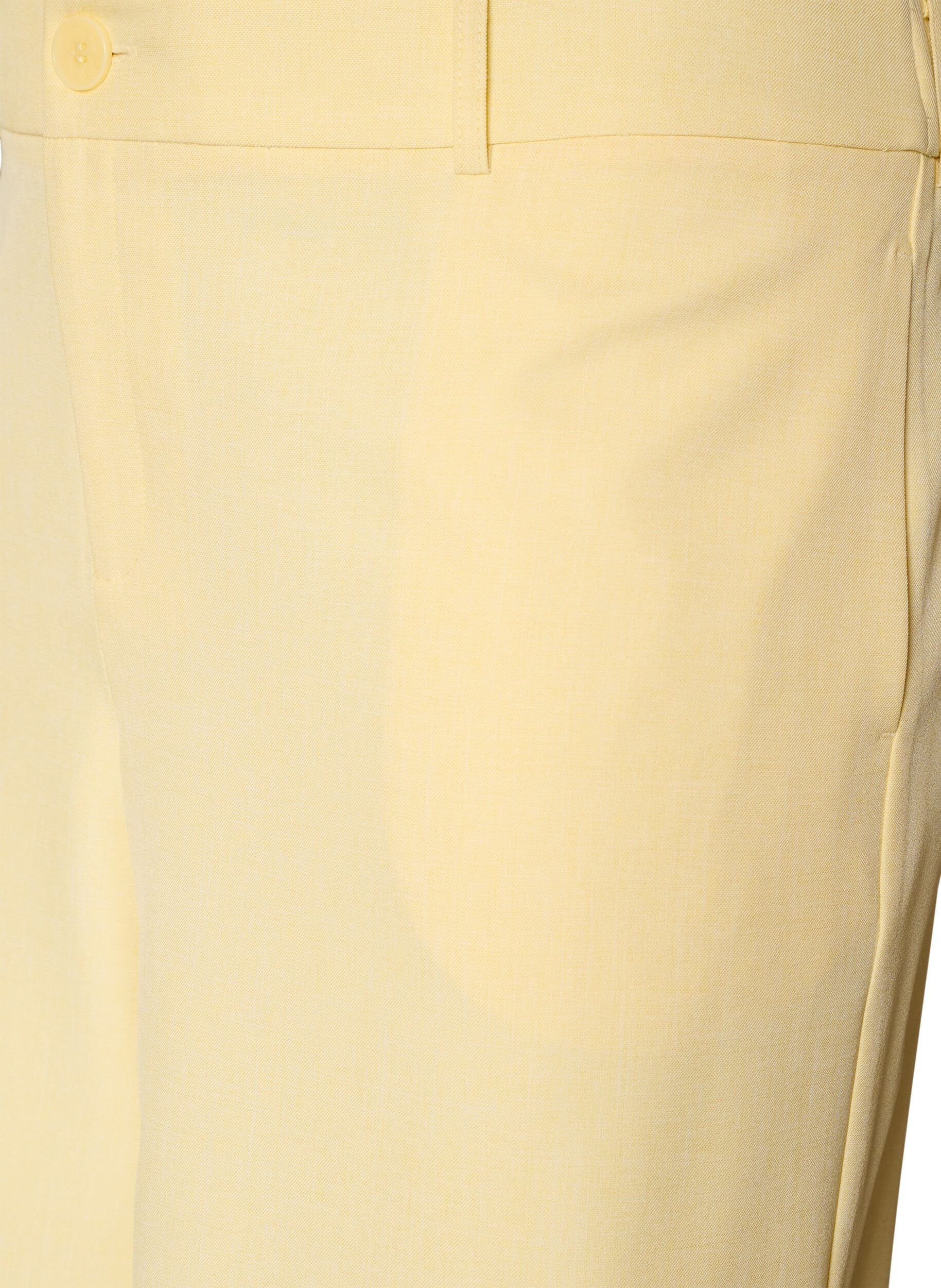 Zizzi L&ouml;sa Bermudashorts med h&ouml;g midja, Gul, Packshot image number 2