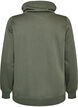 Sweatshirt med h&ouml;g krage och fickor, Gr&ouml;n, Packshot image number 1