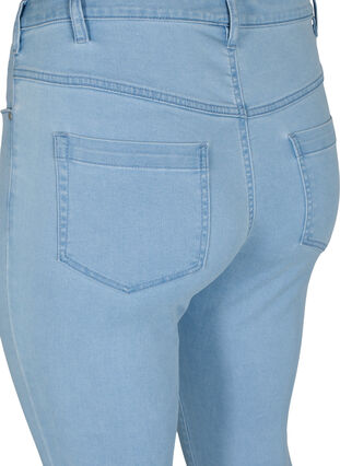 Super slim Amy jeans med hög midja, Ex Lt Blue, Packshot image number 3