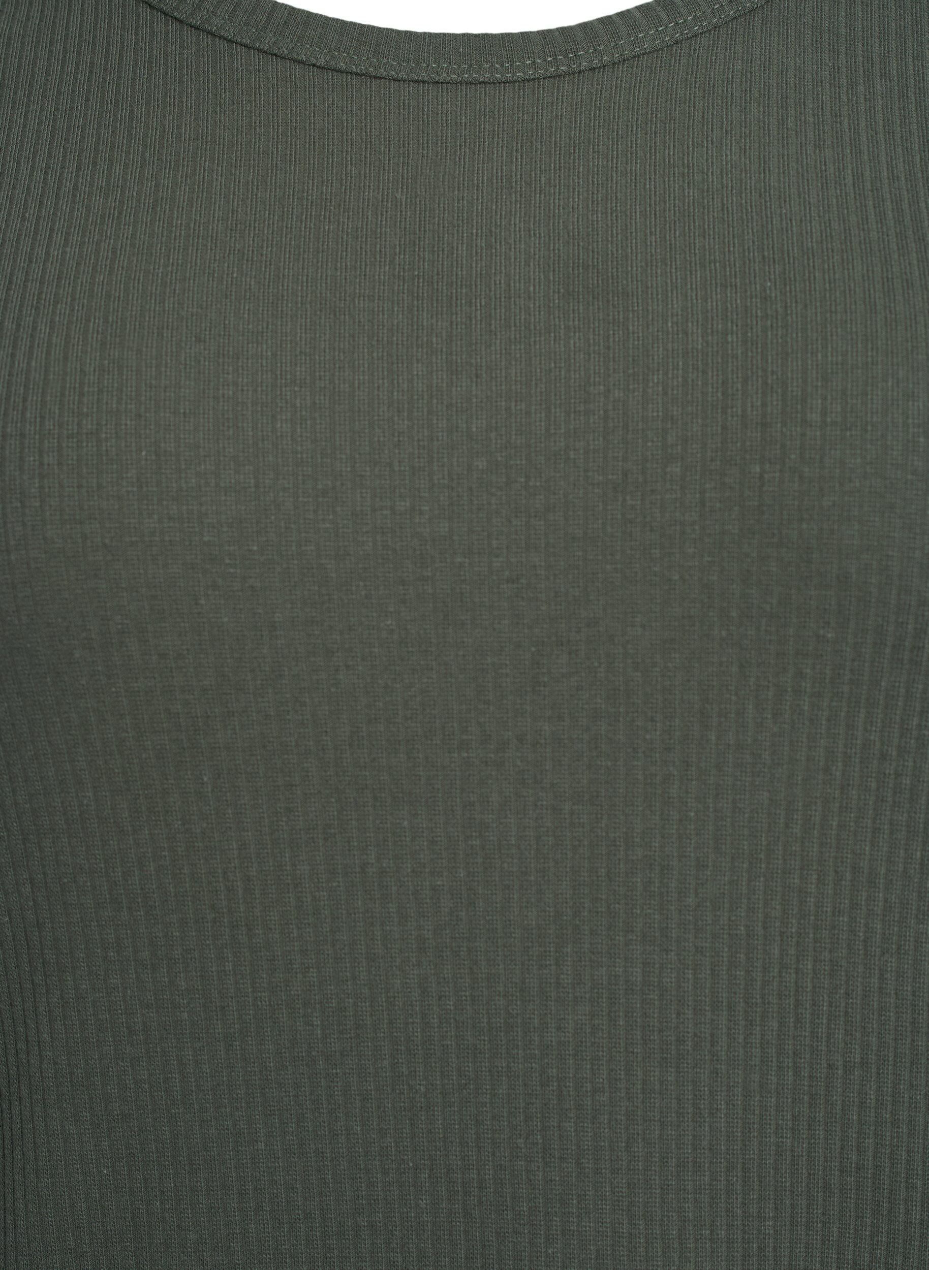 Zizzi Maxikl&auml;nning i jersey med korta &auml;rmar, Gr&ouml;n, Packshot image number 2