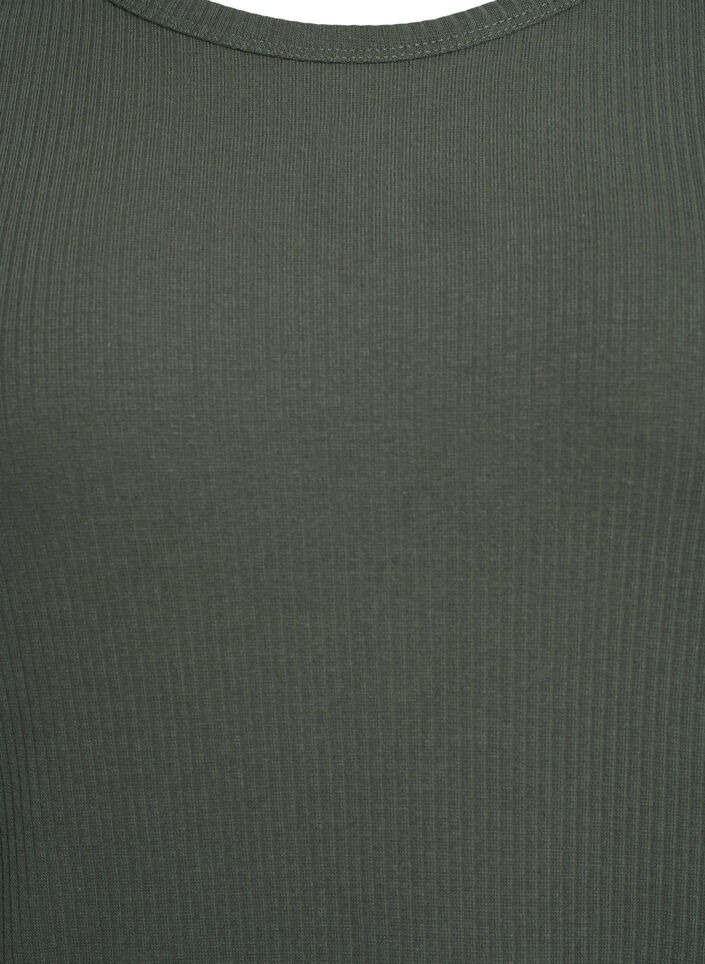 Maxiklänning i jersey med korta ärmar, Grön, Packshot image number 2