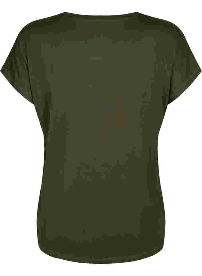 Kortärmad t-shirt för träning, Forest Night, Packshot image number 1
