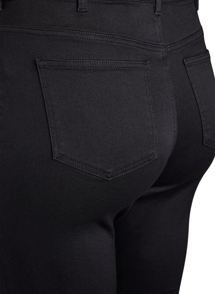 Supersmala Amy-jeans med h&ouml;g midja, Svart, Packshot image number 3
