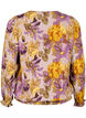 Smockblus med blomtryck, Purple Flower, Packshot image number 1
