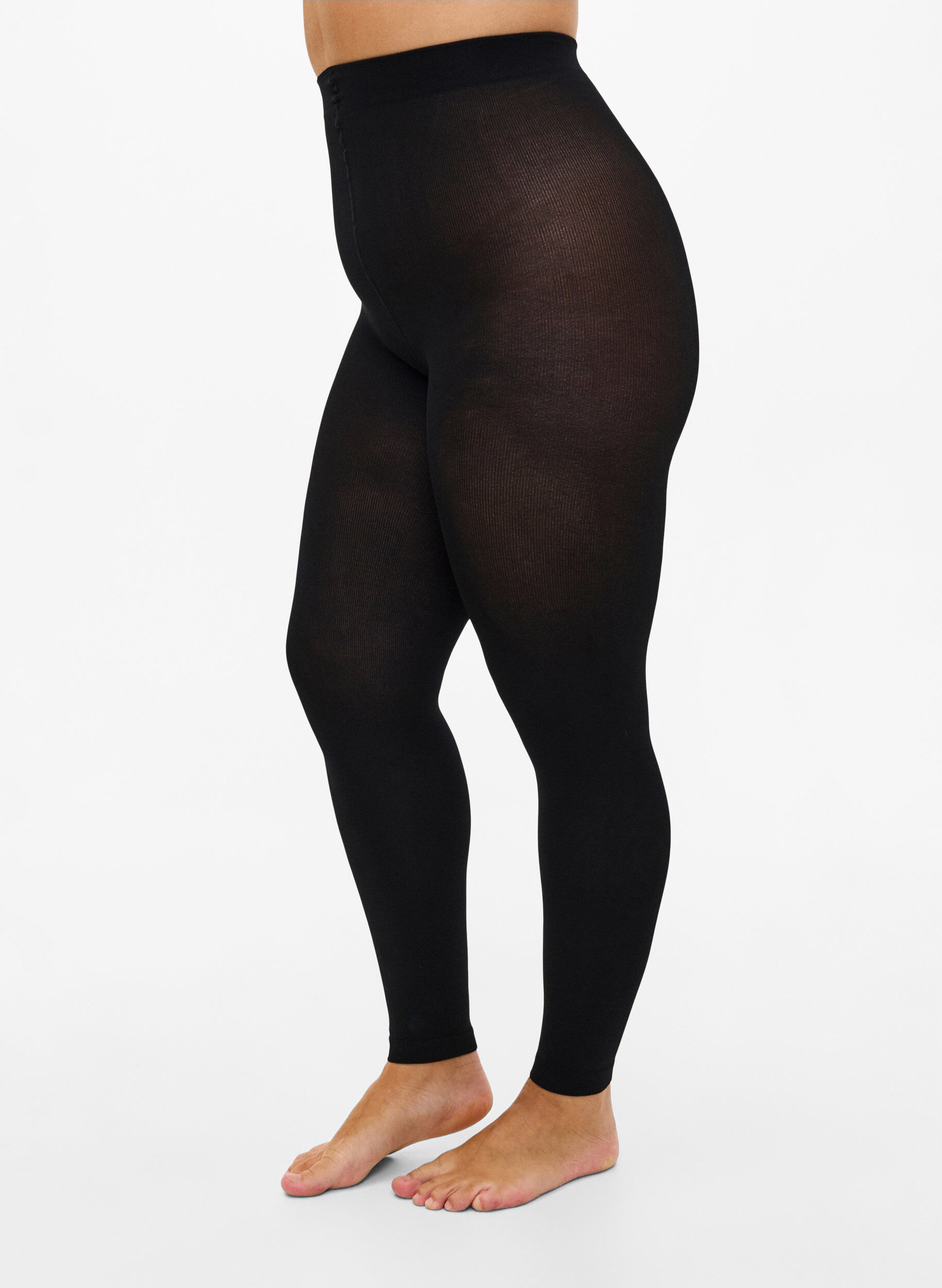 Leggings i 200 denier, Svart, Model