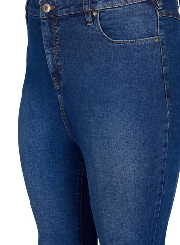 Bea jeans med super slim fit och extra hög midja, Blue denim, Packshot image number 2