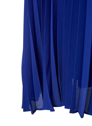Plisserad midiklänning med korta ärmar, Clematis Blue, Packshot image number 3