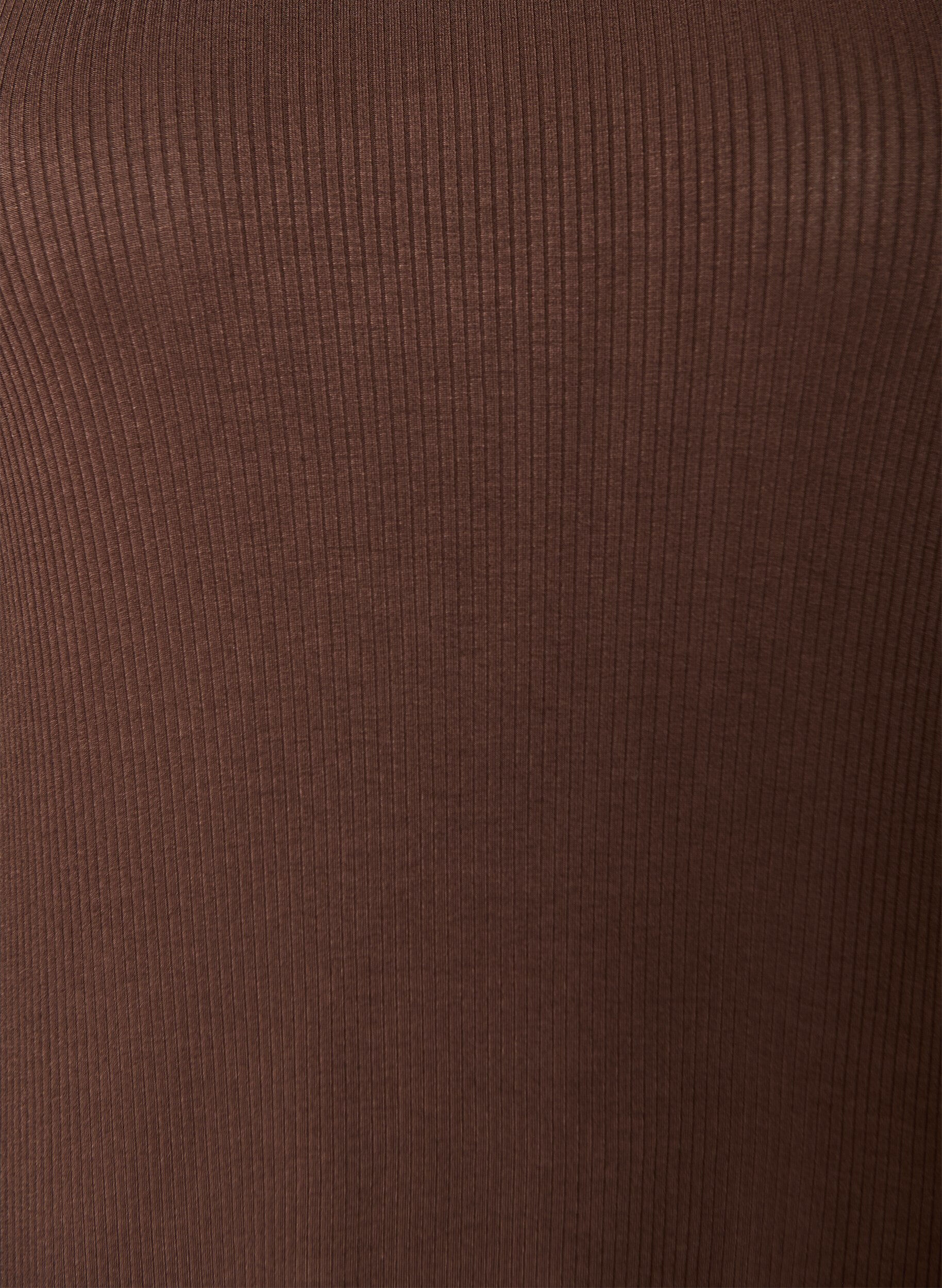 Zizzi&Auml;rml&ouml;s ribbad kl&auml;nning i viskos, Brun, Packshot image number 2