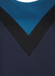 Lång sweatshirt med färgblock, Navy B. Color Block, Packshot image number 2