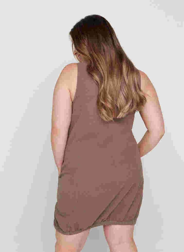Ärmlös klänning i bomull, Falcon, Model image number 1