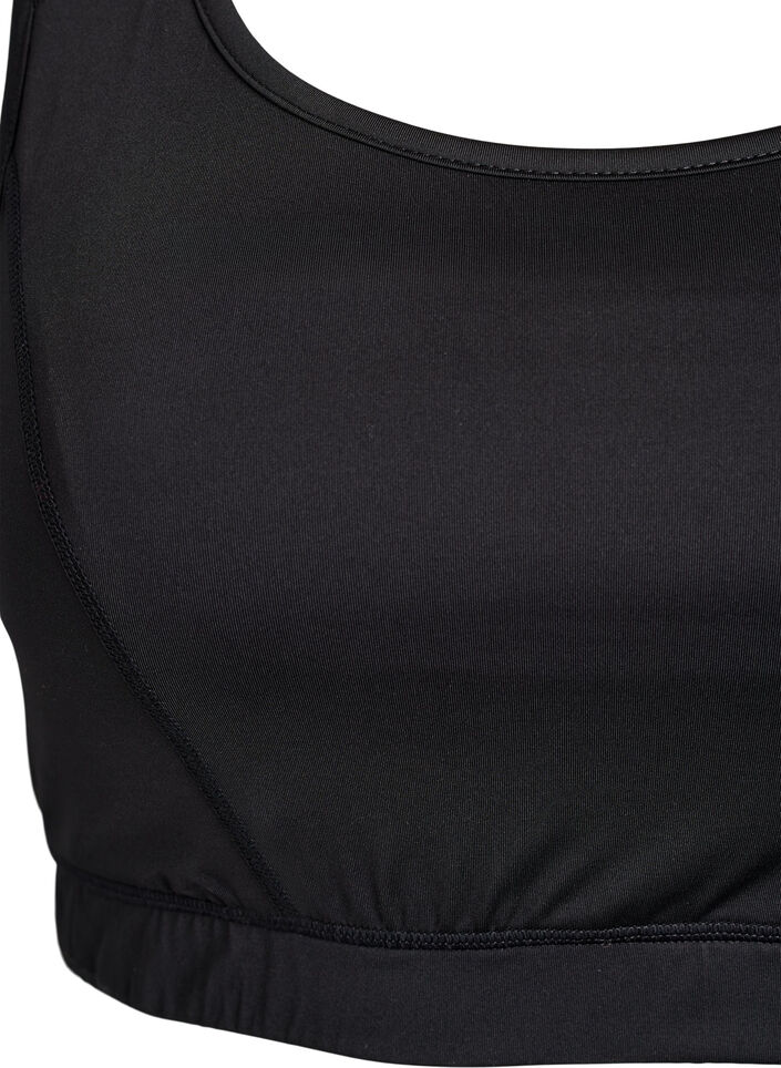 Sport-BH med racerback, Svart, Packshot image number 2