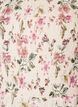Blus i viskos med smock och peplumeffekt, Vanilla, Packshot image number 2