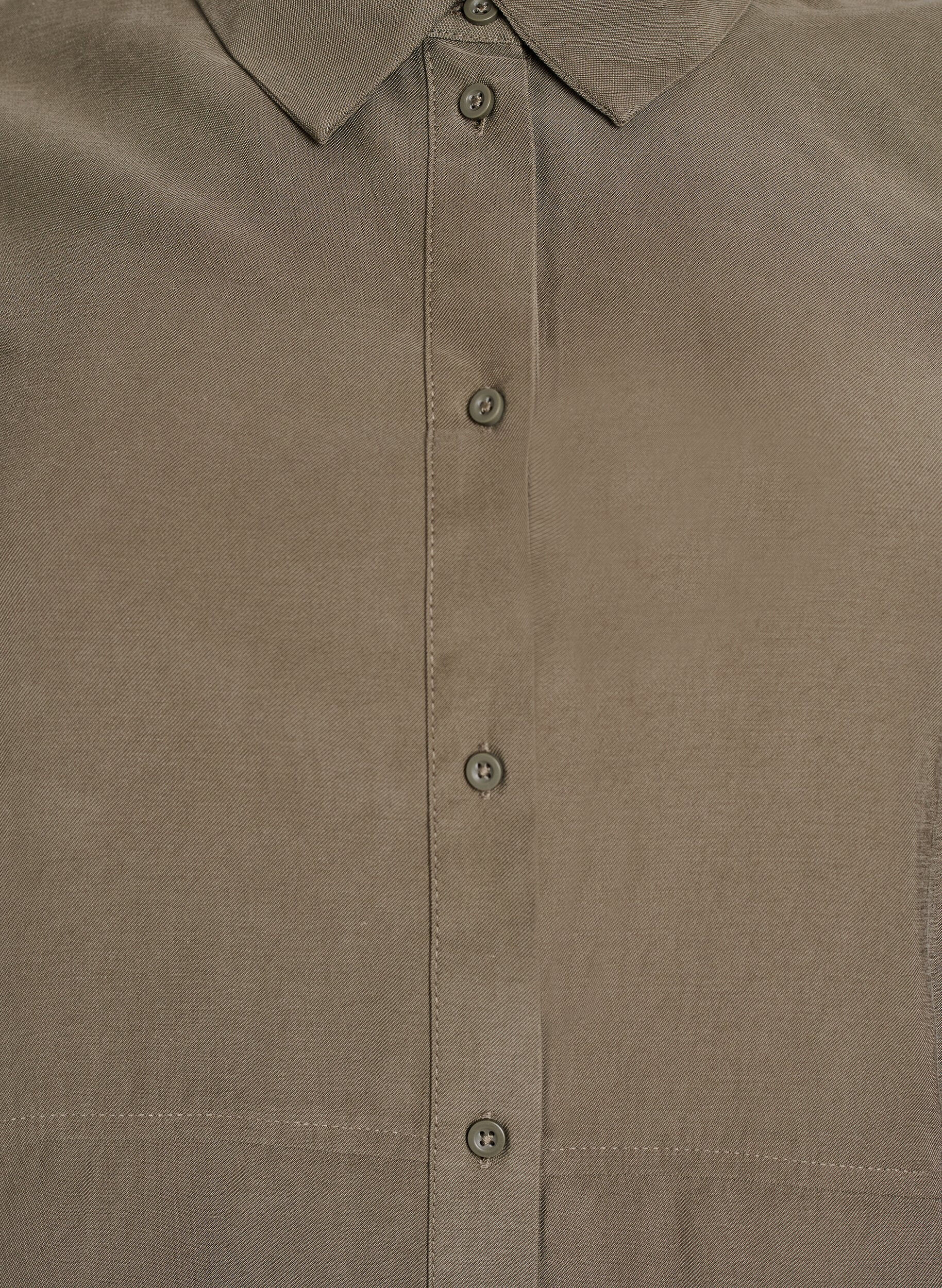 Zizzi FLASH - Skjorta med krage och upprullningsbara &auml;rmar, Gr&ouml;n, Packshot image number 2