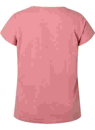 T-shirt i bomull med tryck, Old Rose W. Leaf, Packshot image number 1