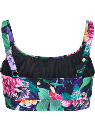 Bikinitopp med justerbara axelband, Flower Print, Packshot image number 1