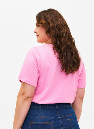 FLASH - T-shirt med v-ringning, Begonia Pink, Model image number 1
