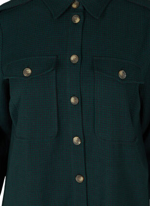 Lång rutig skjortjacka i bomull, Ponderosa Pine, Packshot image number 2