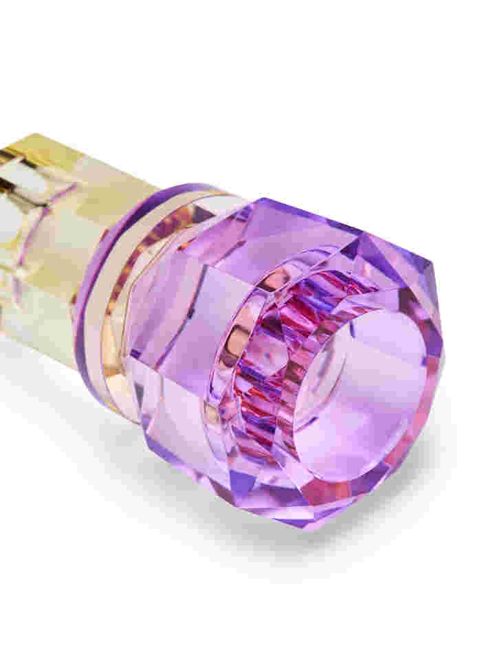 Ljusstake i kristall, Butter/Violet, Packshot image number 2