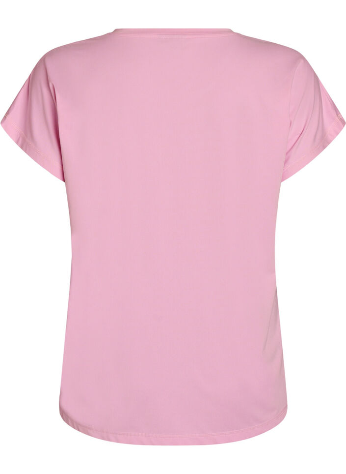 Enf&auml;rgad tr&auml;nings-T-shirt, Rosa, Packshot image number 1