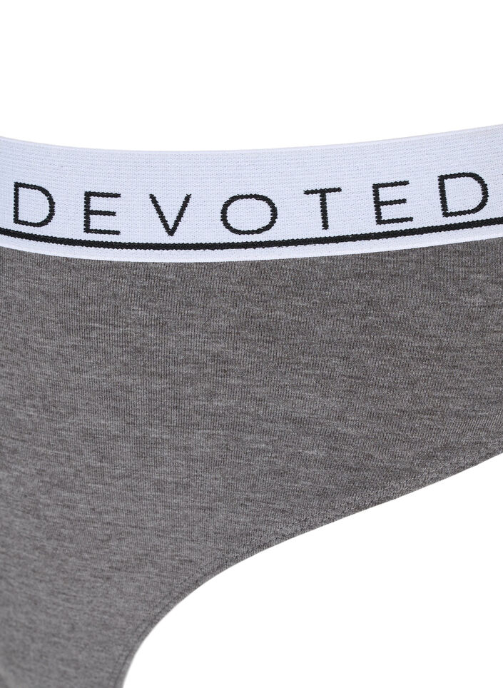 Stringtrosa med normal midjehöjd, Grå, Packshot image number 2