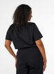 T-shirt med tryck, Svart, Model image number 2