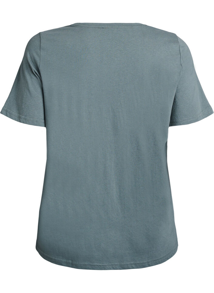 T-shirt med tryck, Gr&ouml;n, Packshot image number 1