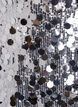 Kort paljettkjol med res&aring;r i midjan, Silver, Packshot image number 2