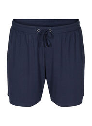 Ribbade shorts med fickor, Navy Blazer