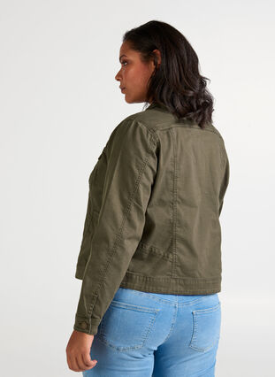 Kort färgad jeansjacka, Tarmac, Model image number 1