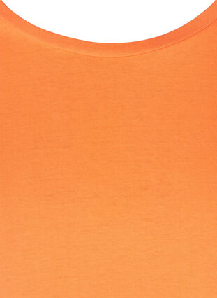 Neonfärgad t-shirt i bomull, Neon Coral, Packshot image number 2