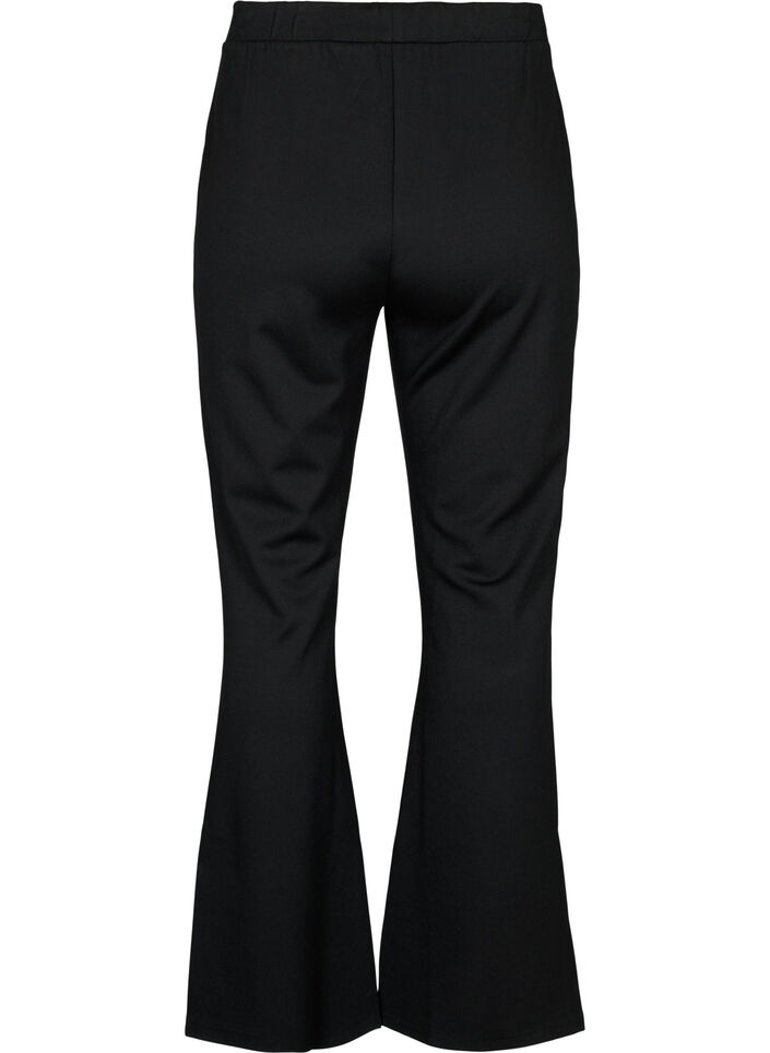 Bootcut-byxa i viskosblandning, Svart, Packshot image number 1