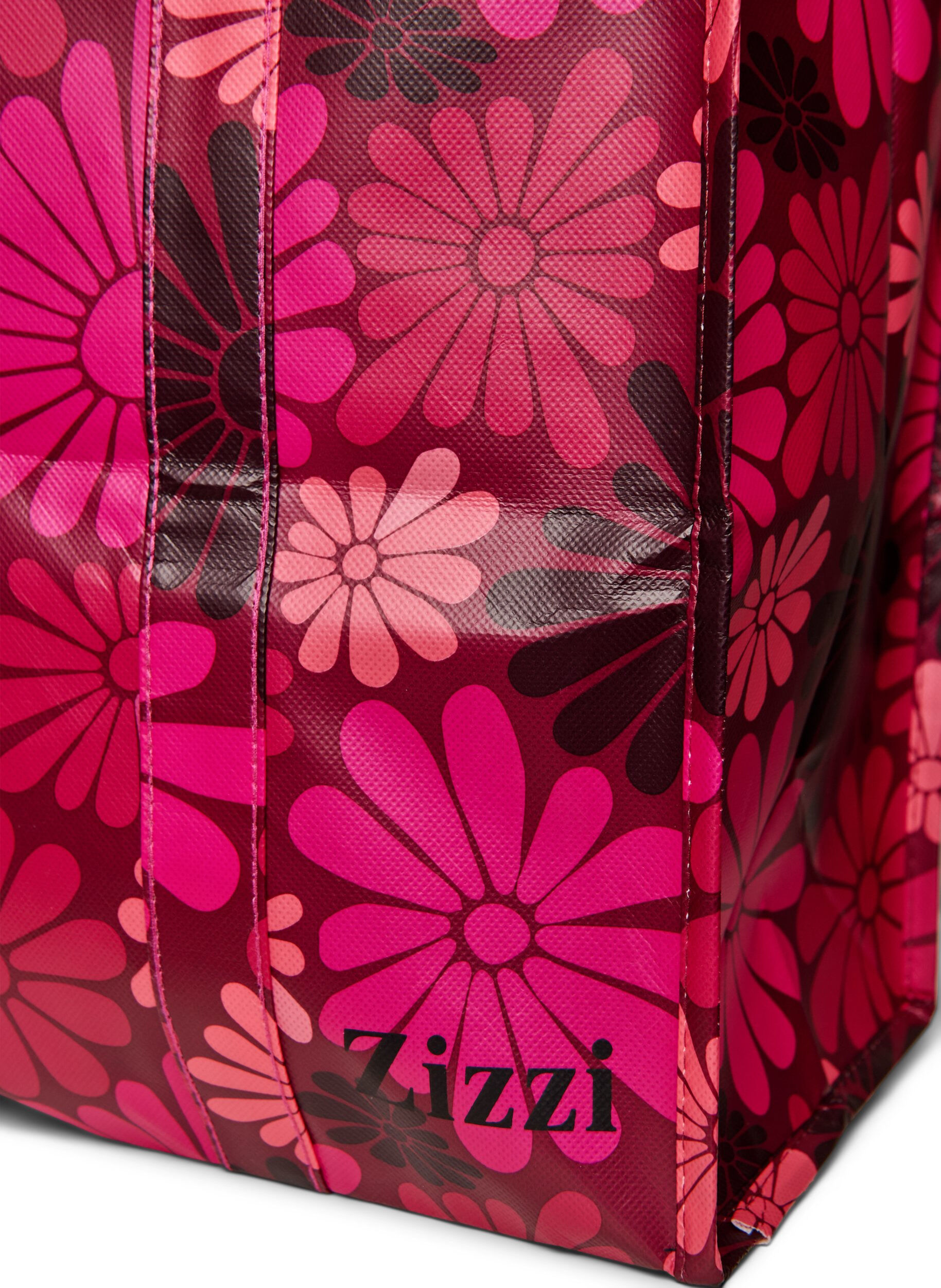 Zizzi Shoppingv&auml;ska med dragkedja, R&ouml;d, Packshot image number 2