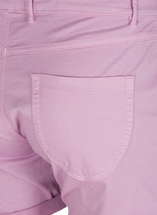 Regular fit shorts i bomull, Lavender Mist, Packshot image number 3