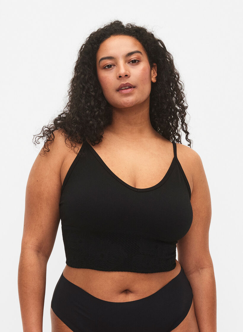 Seamless bh-topp, Black, Model image number 0