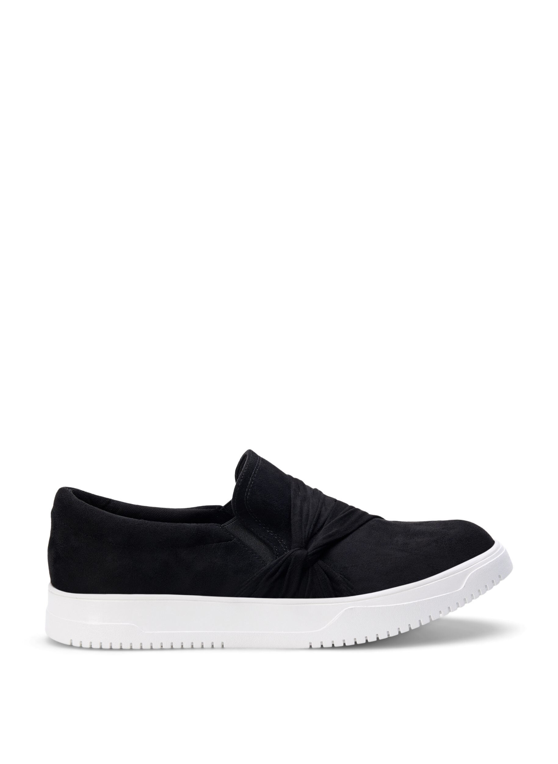 Zizzi Wide fit - Slip-on med knutdetalj, Svart, Packshot image number 0