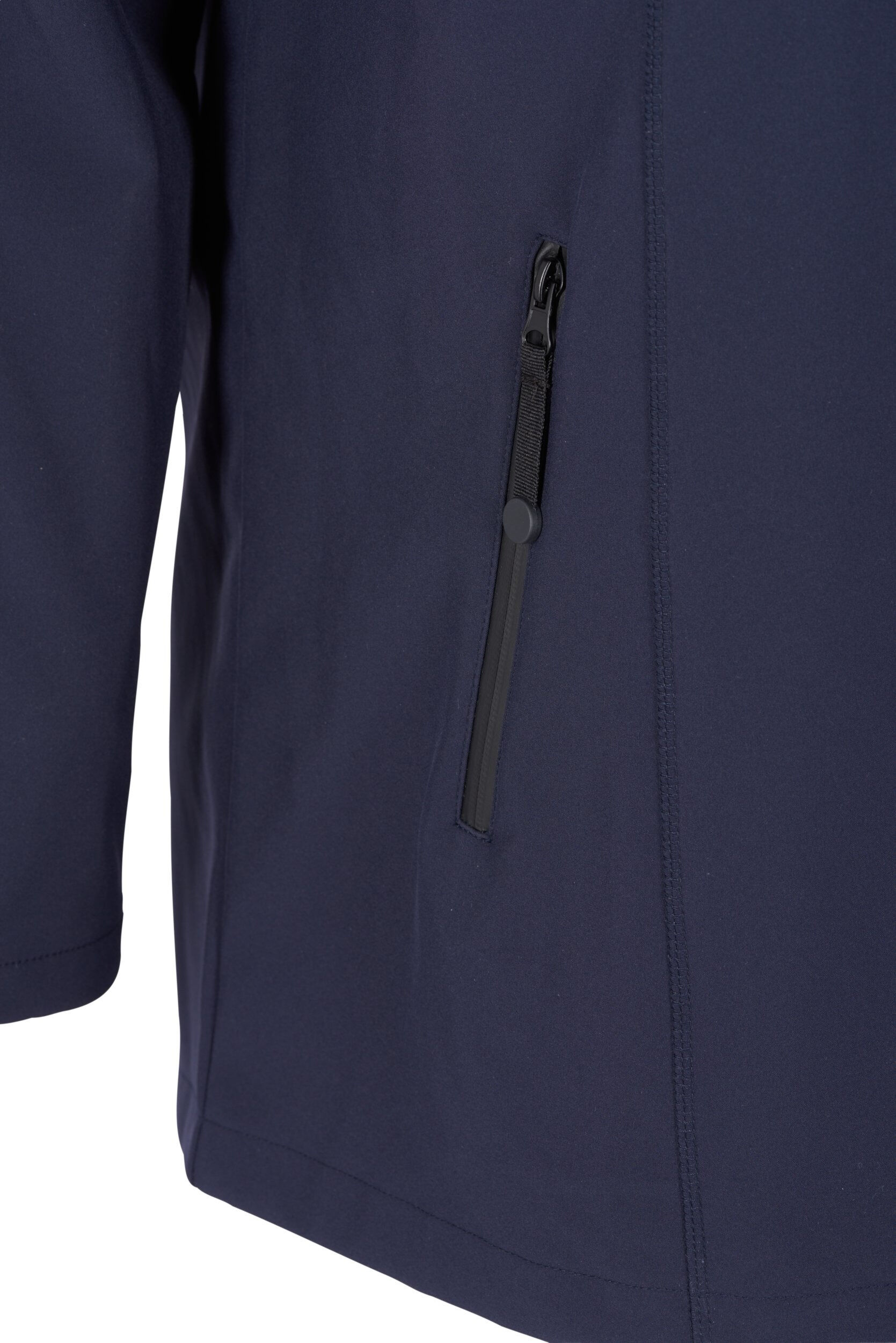 Zizzi Kort softshell jacka med luva, Night Sky, Packshot image number 3