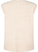 Stickad v&auml;st med ribbade kanter, Beige, Packshot image number 1