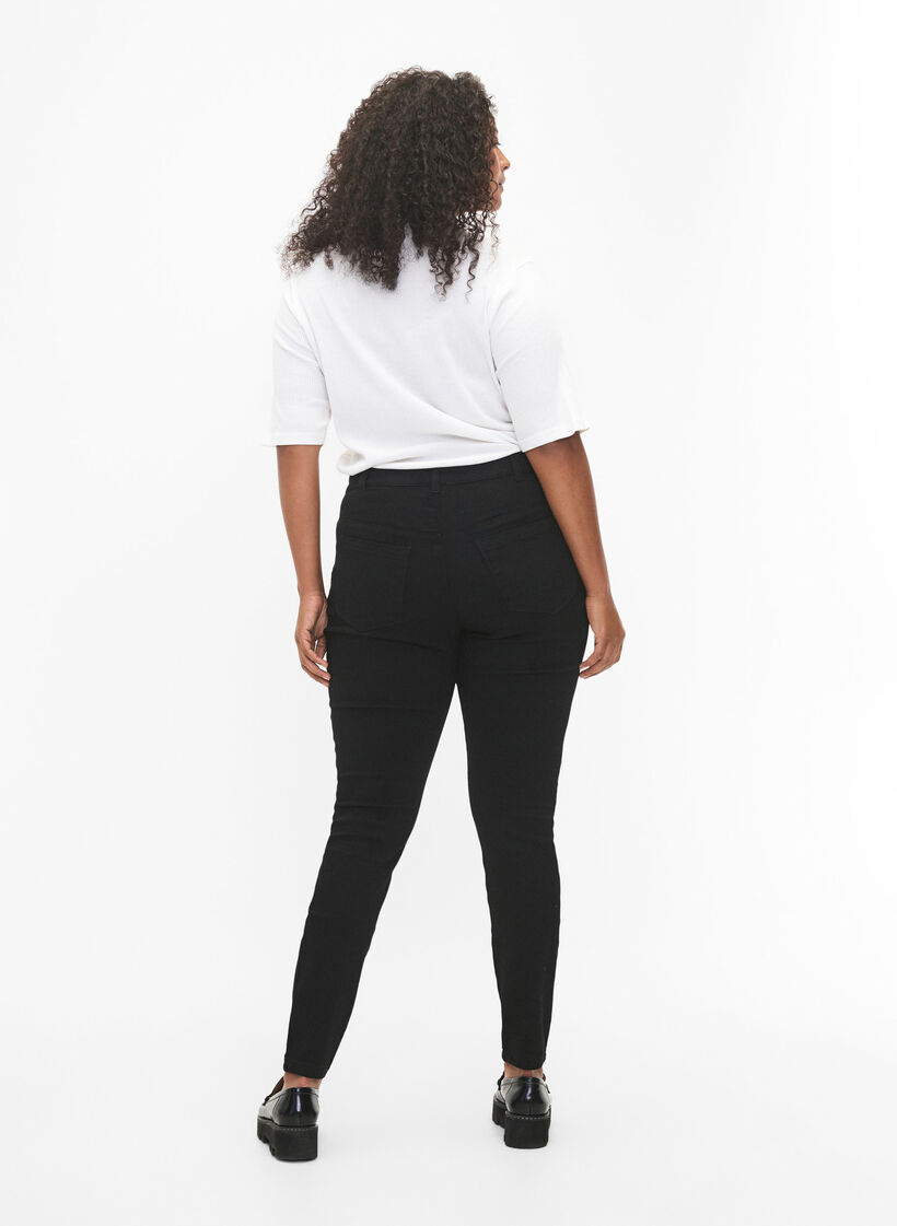 Jeggings i bomullsmix, Black, Model image number 1