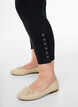 Leggings med 3/4-l&auml;ngd och knappar, Svart, Model image number 3