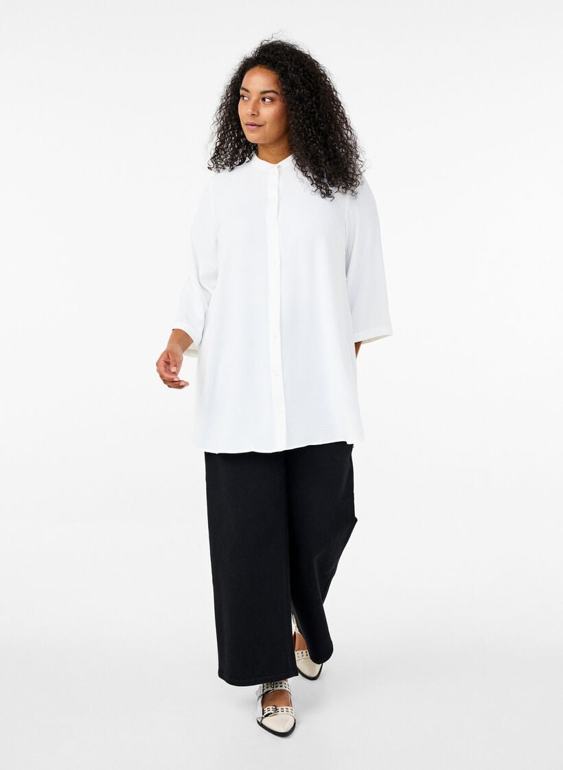 Tunika med 3/4-&auml;rmar, Vanilla, Model image number 1