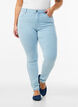 Super slim Amy jeans med hög midja, Blå, Model image number 2