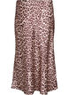 Midikjol i satin, Brun, Packshot image number 1