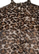 Kort jacquardklänning med leopardmönster, Brown Leo AOP, Packshot image number 2