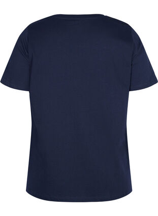 T-shirt i ekologisk bomull med tryck, Night Sky, Packshot image number 1